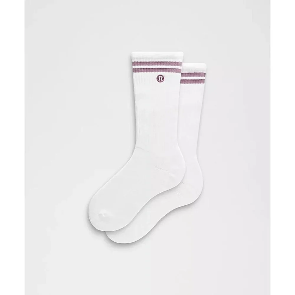 Daily Essential Socks - White/Lavender Lux - Picture 3 of 3